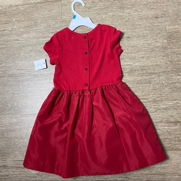 Ralph Lauren Baby Girls Red Short Sleeve Holiday Dress - Picture 2 of 3